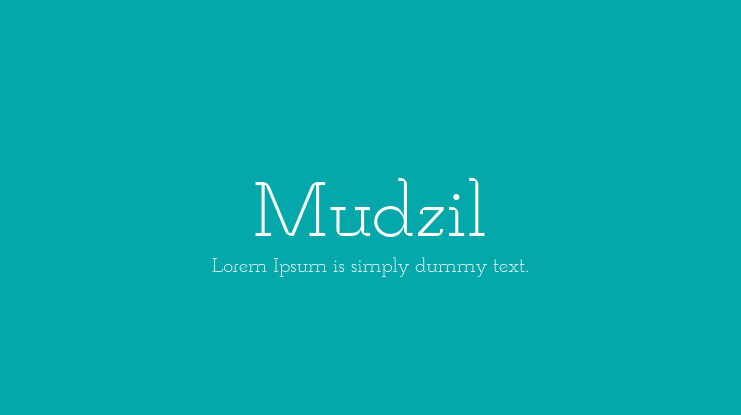 Mudzil Font Family