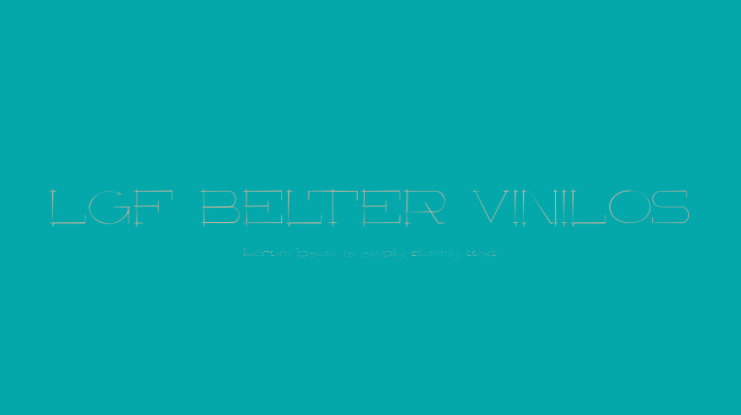 LGF BELTER VINILOS Font Family