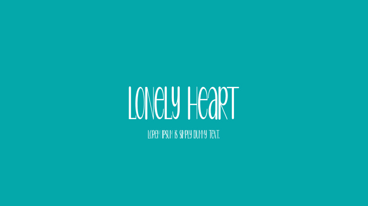 Lonely Heart Font Family