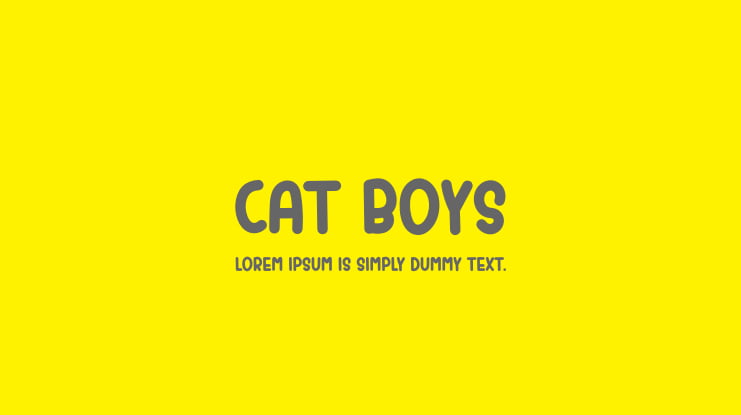 Cat Boys Font