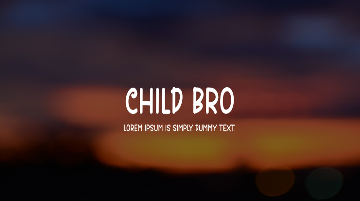Child Bro Font