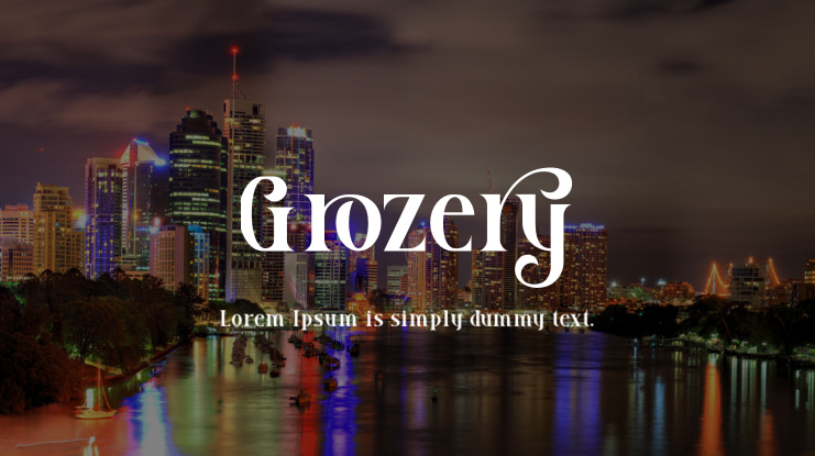 Grozery Font