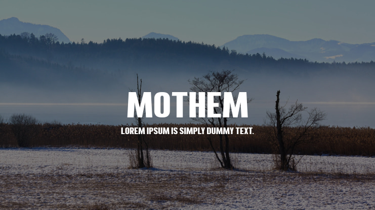 MOTHEM Font