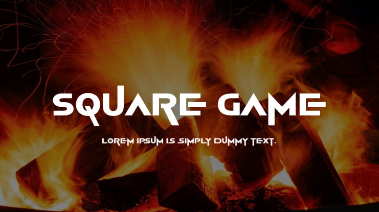 Square Game Font