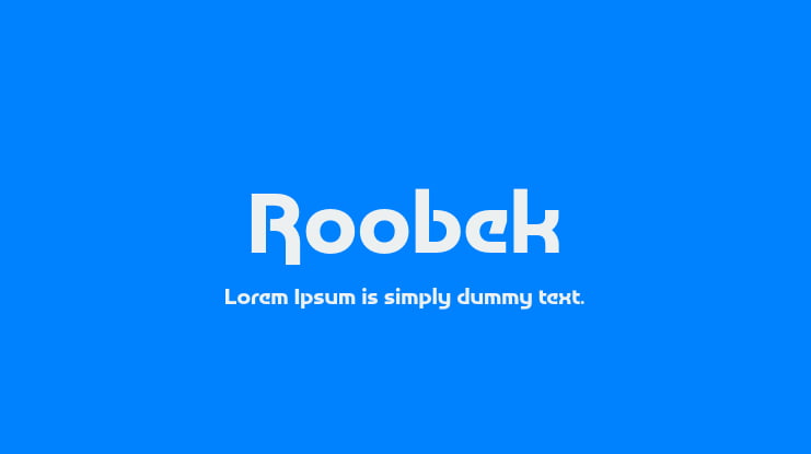 Roobek Font