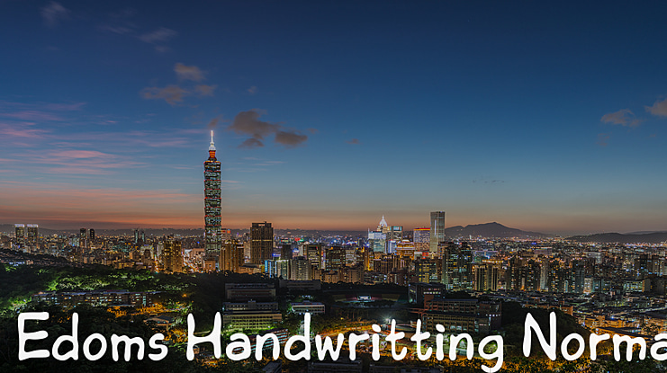 Edoms Handwritting Font