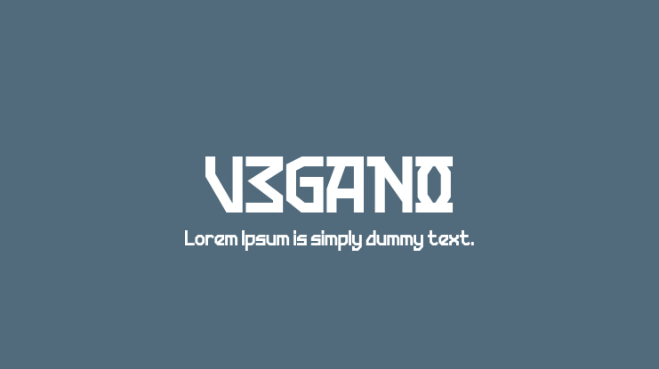 VEGANO Font