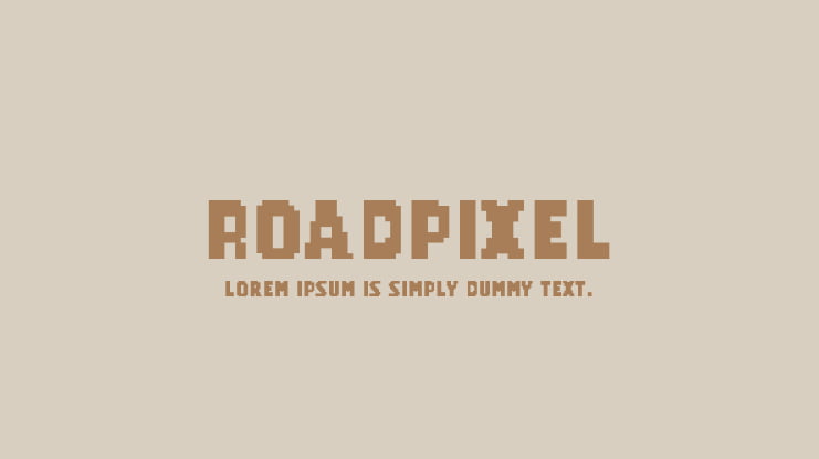 RoadPixel Font