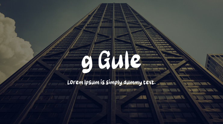 g Gule Font