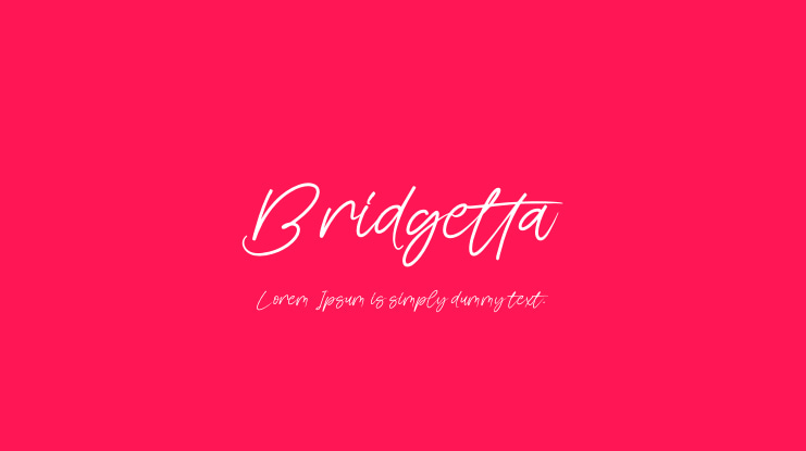 Bridgetta Font