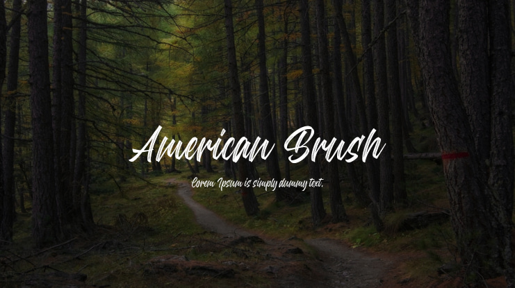 American Brush Font