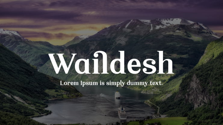 Waildesh Font