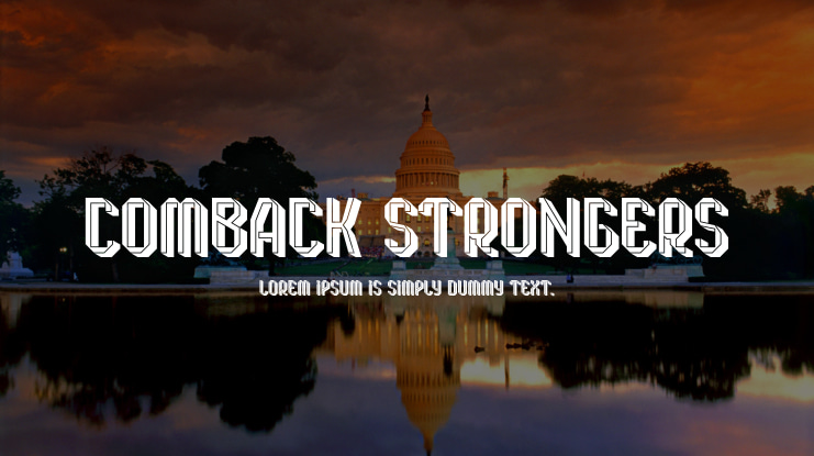 Comback Strongers Font