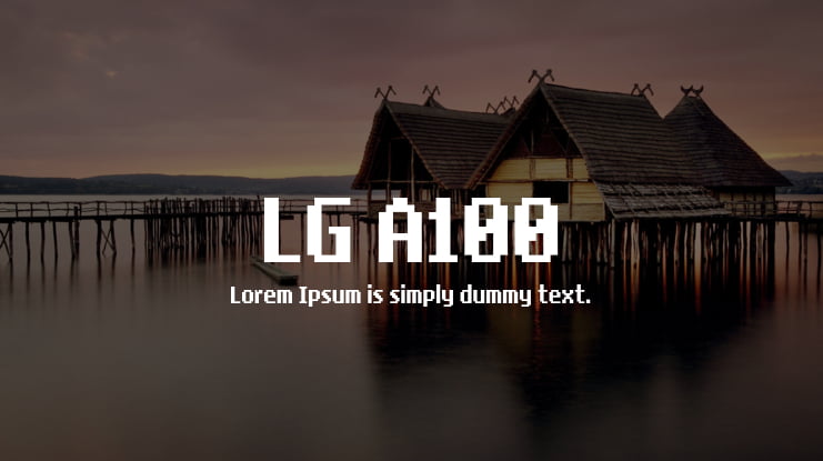 LG A100 Font