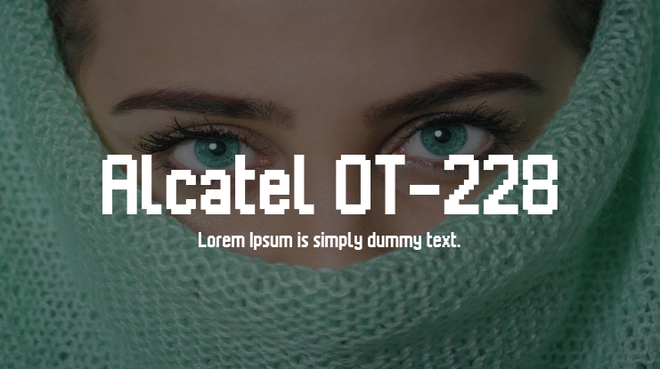 Alcatel OT-228 Font