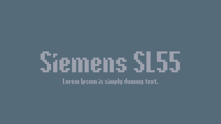 Siemens SL55 Font Family