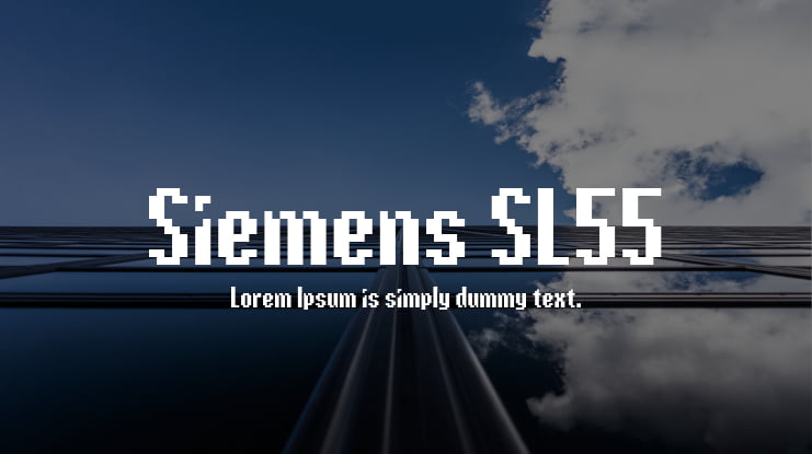 Siemens SL55 Font Family