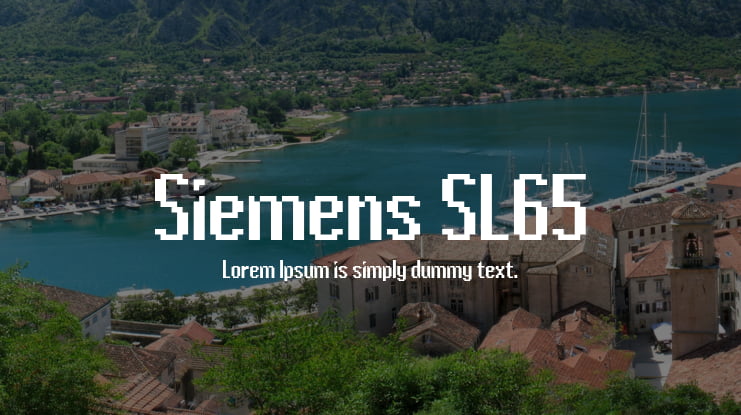 Siemens SL65 Font