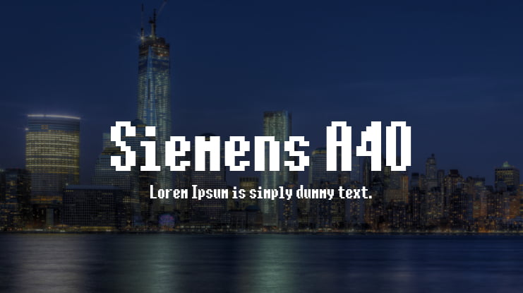Siemens A40 Font