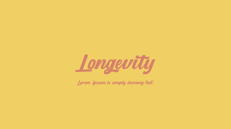 Longevity Font