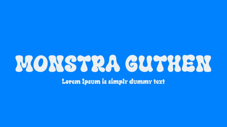 MONSTRA GUTHEN Font