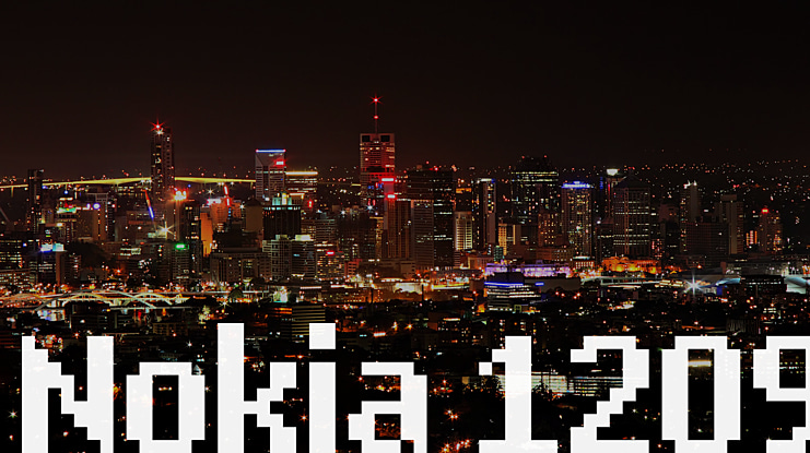 Nokia 1209 Font