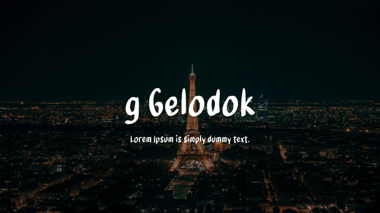 g Gelodok Font