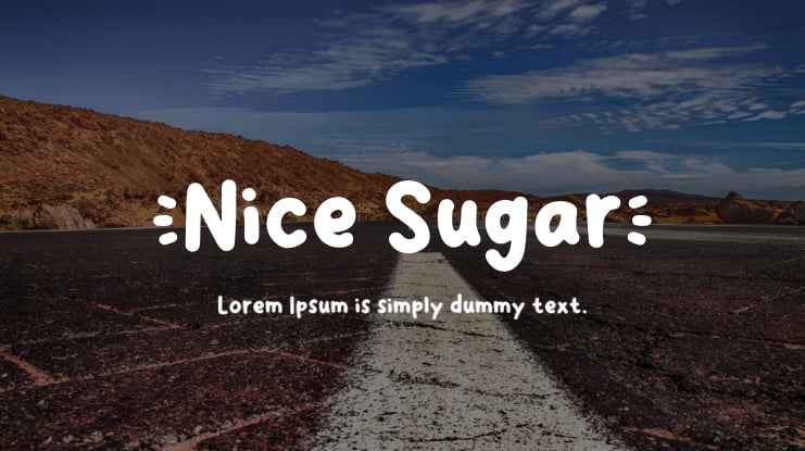 Nice Sugar Font