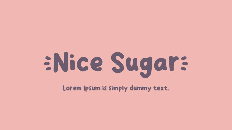Nice Sugar Font