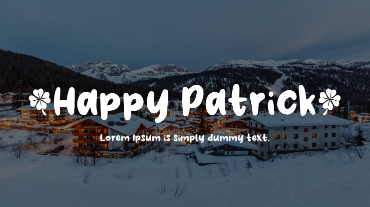 Happy Patrick Font