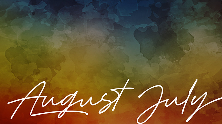 August July Font