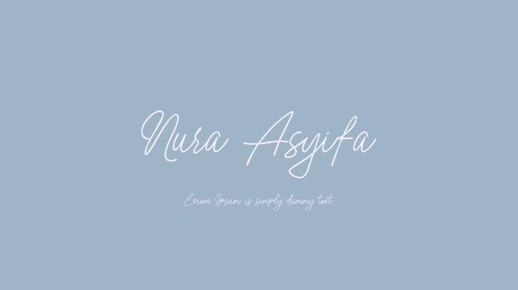 Nura Asyifa Font