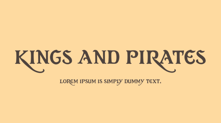 kings and pirates Font