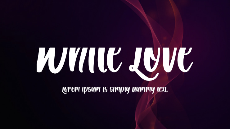 White Love Font