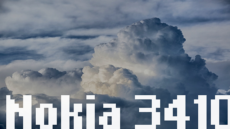 Nokia 3410 Font
