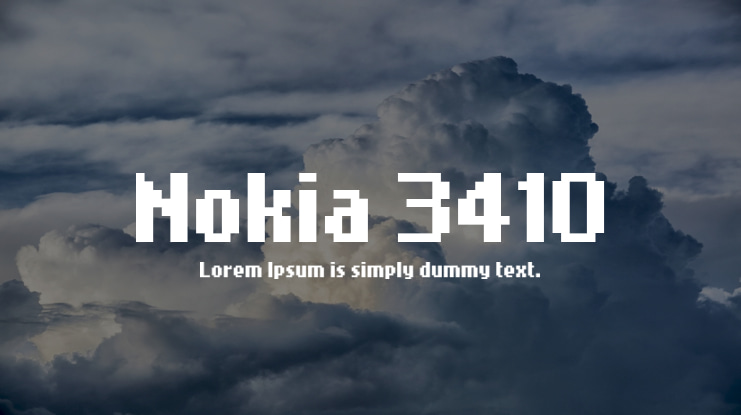 Nokia 3410 Font