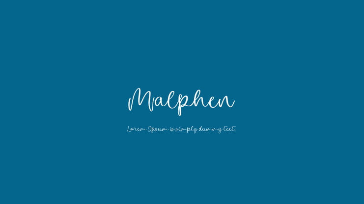 Malphen Font
