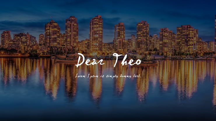 Dear Theo Font Family