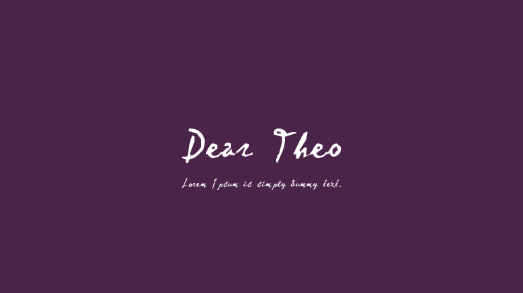 Dear Theo Font Family
