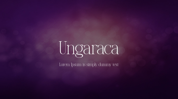 Ungaraca Font