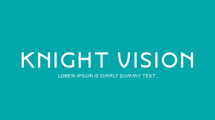 Knight Vision Font