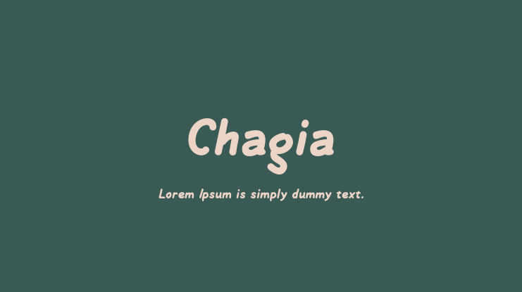 Chagia Font