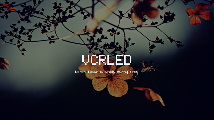 VCRLED Font