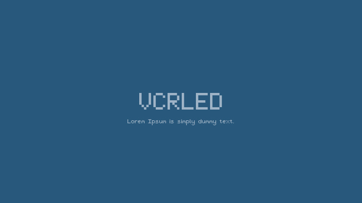 VCRLED Font