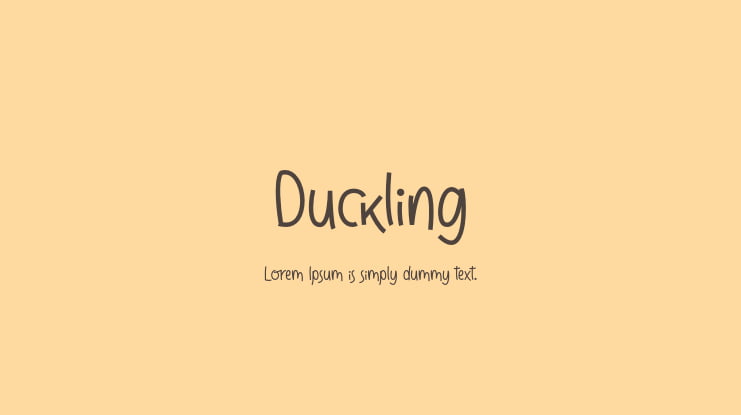 Duckling Font