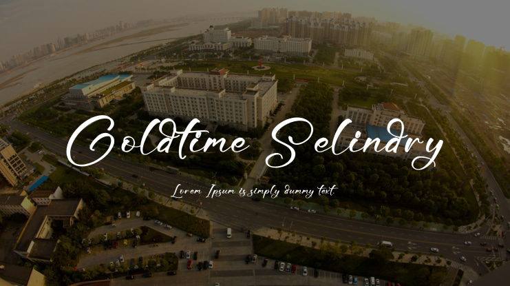 Goldtime Selindry Font