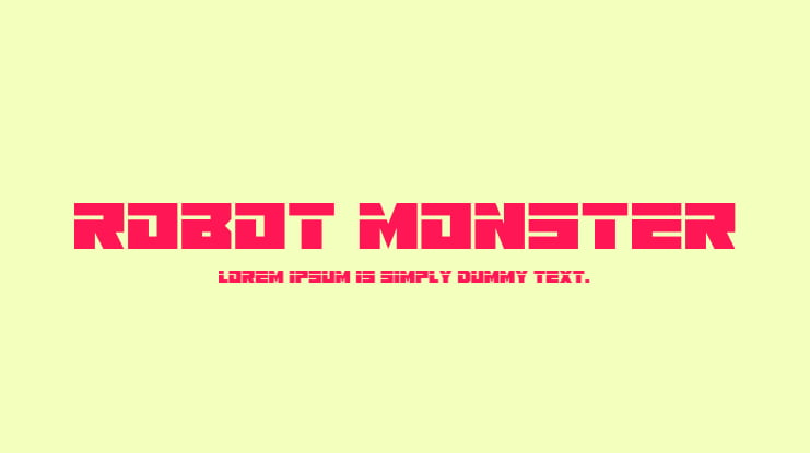 Robot Monster Font Family