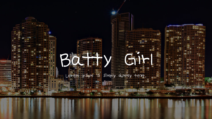 Batty Girl Font