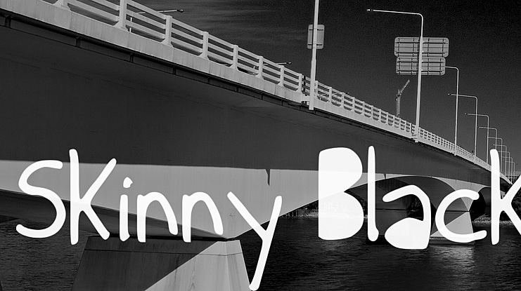 Skinny Black Font
