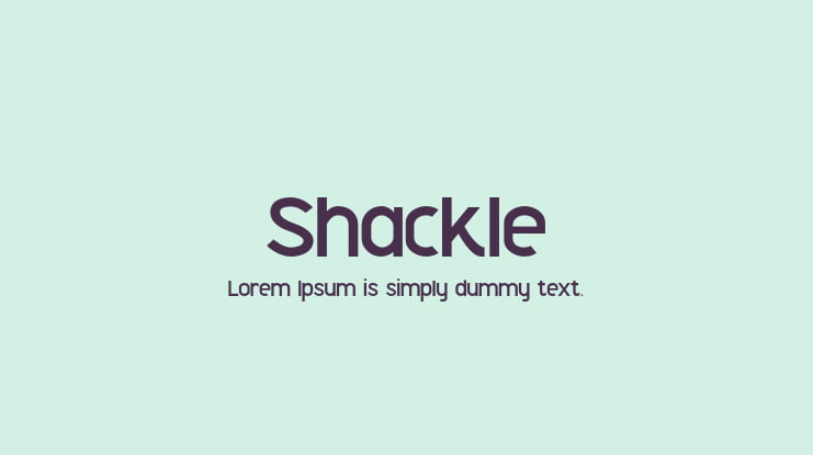 Shackle Font Family
